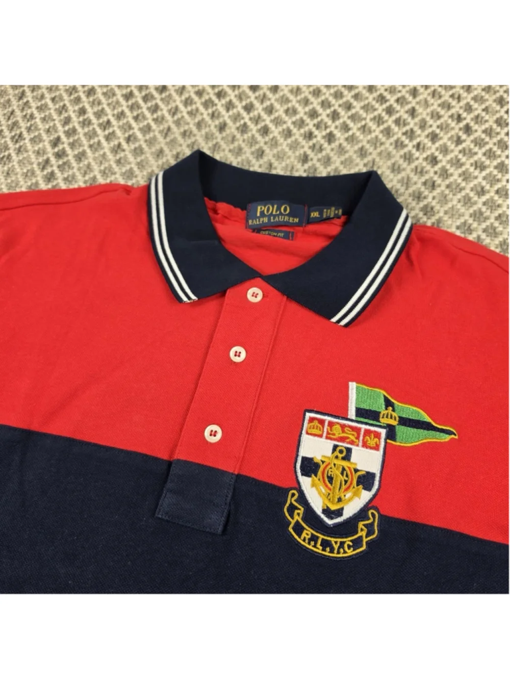 Polo Ralph Lauren New York RLYC Striped Mens Polo Shirt XXL